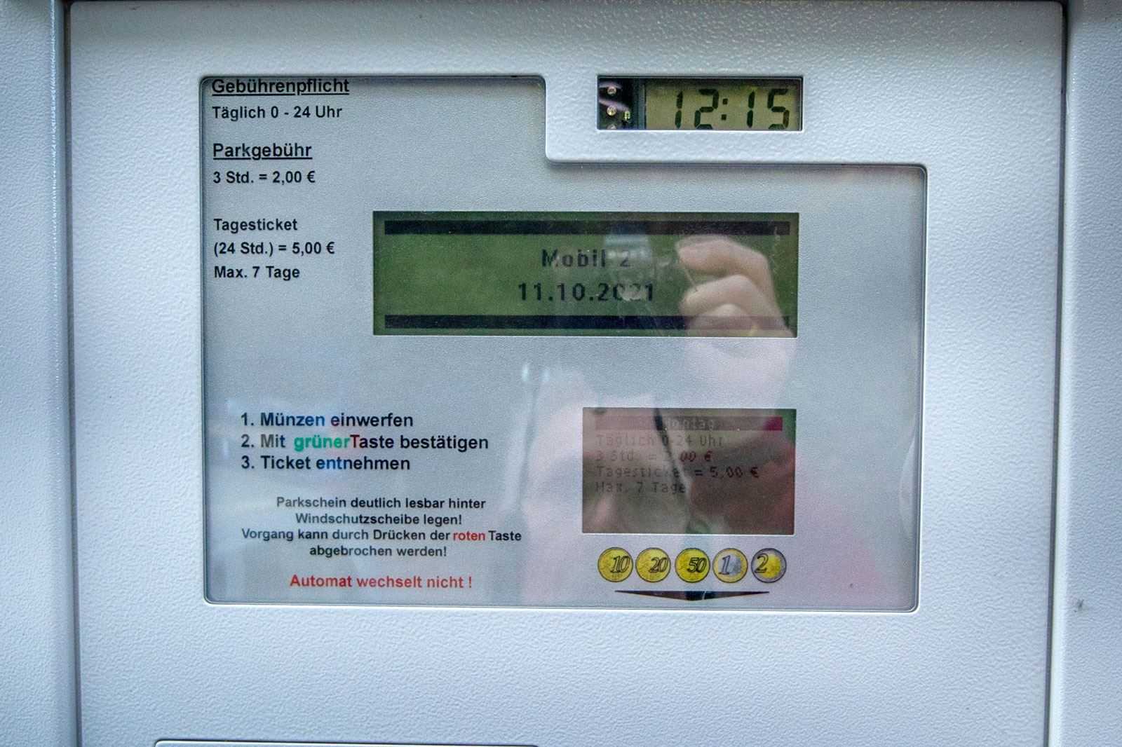 Parkautomat Wanderparkplatz Aigen Hintergschwend
